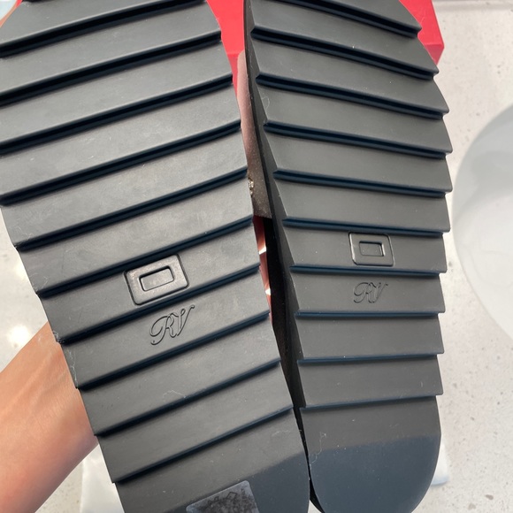 Roger Vivier Strass crystal silver gray slide sandals size 38/8 - Picture 2 of 6